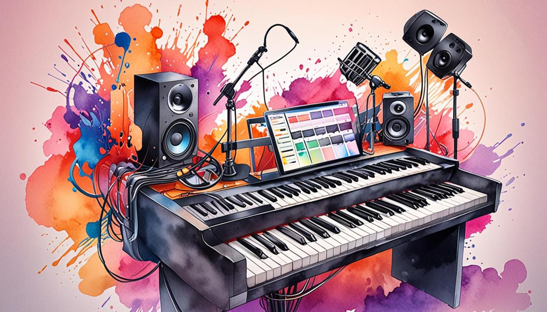 Exploring the Integration of Technology in Music Creation: From Home Studio to Professional Production